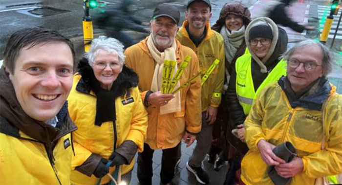 foto: Steven Dehandschutter, Rita Waterschoot, Roel Vandecasteele, Bert De Laet, Karmen De Munck, Annelies De Wolf en Jean-Pierre Vercauteren, © N-VA Sint-Niklaas